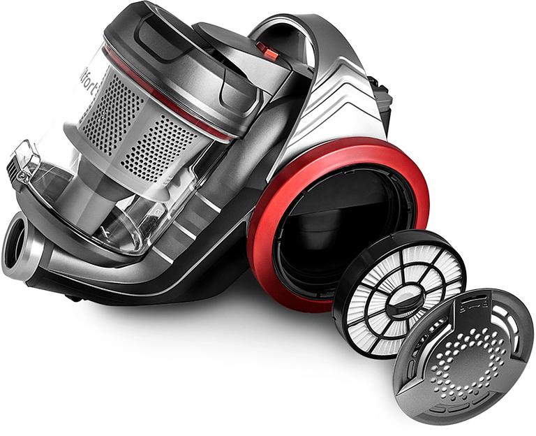 Пылесос Kitfort КТ-5152 700Вт серый/красный фото 8