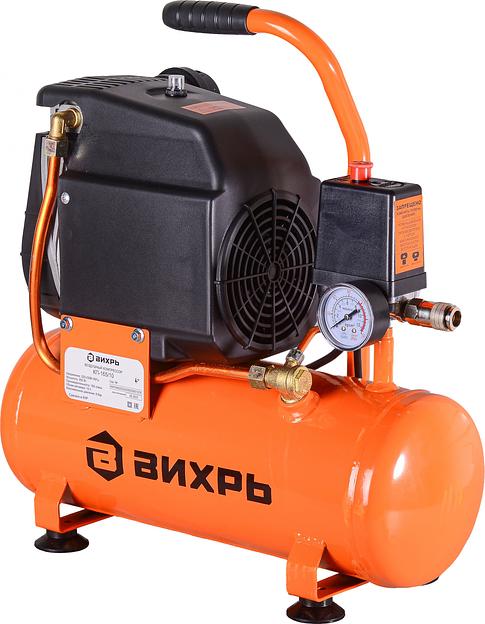 Компрессор винтовой Вихрь КП-165/10 безмасляный 165л/мин 10л 950Вт оранжевый/черный фото 1