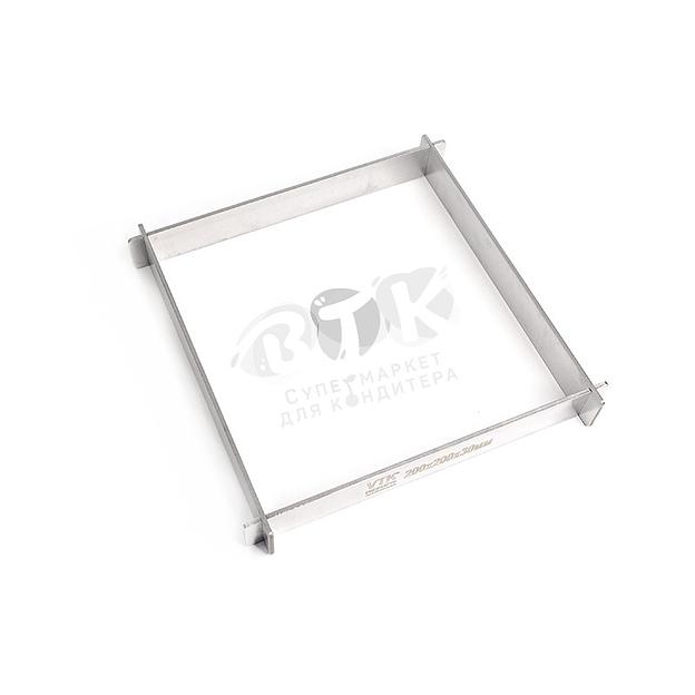 Рамка для конфет и шоколада 200х200х30 мм нержавеющая сталь фото 2