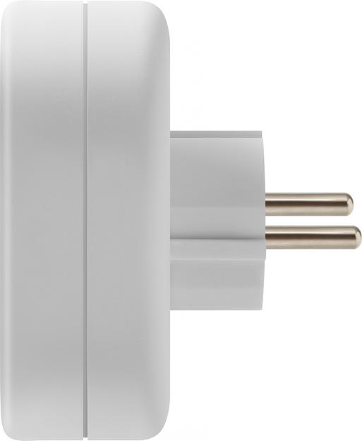 Defender Тройник TA-02 2 розетки, белый [99106] фото 4