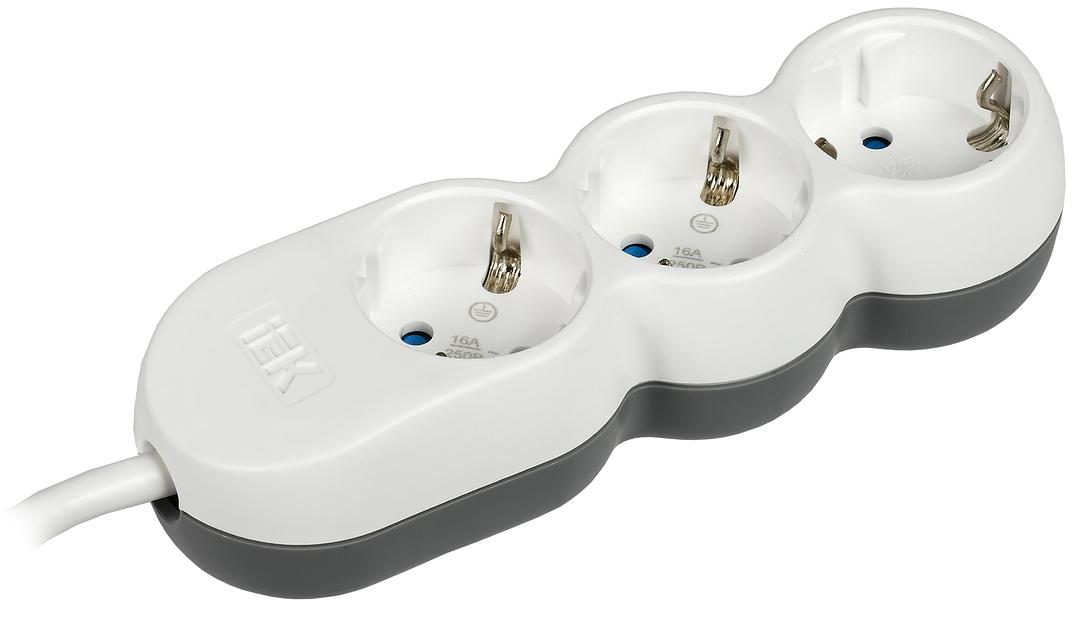 Iek WYP53-16-03-05-Z Удлинитель У03 3 места 2P+PE/5м 3х1,5мм2 16А/250В UNO фото 1