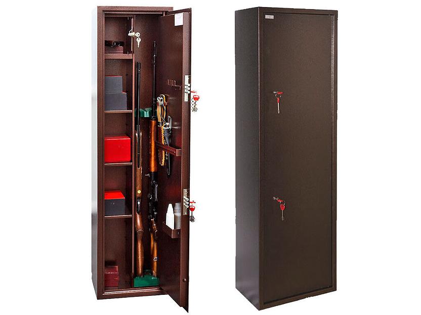 Оружейный шкаф КО-037т, 1400х360х280 мм, на 2 ружья фото 1