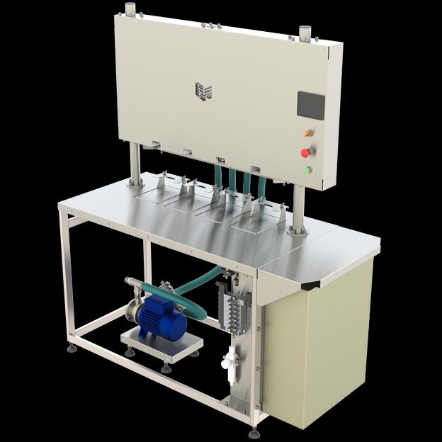 Полуавтомат розлива жидкостей в тару 0,5 – 10,0 л ПР-800В-МГ (весовой, 4 головы, с опусканием) фото 8