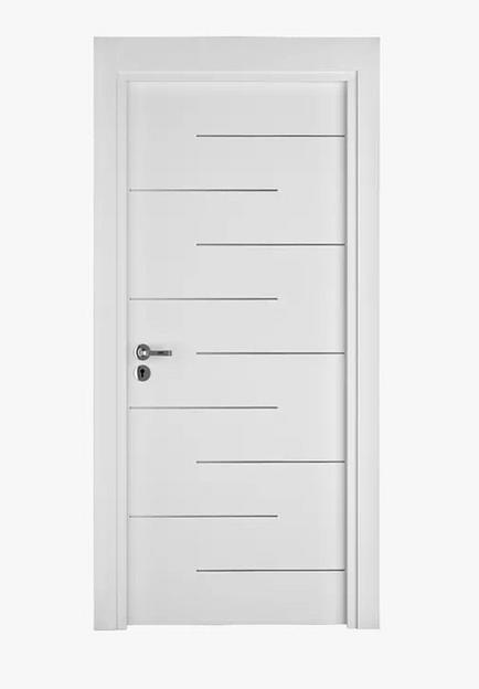 Глухое полотно «Линия», белая эмаль 2000 мм ОПТ фото 1