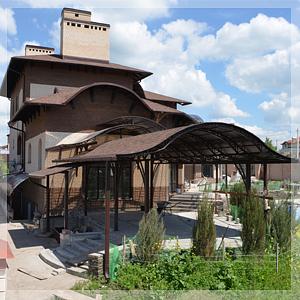 Навесы из гибкой кровли фото 1