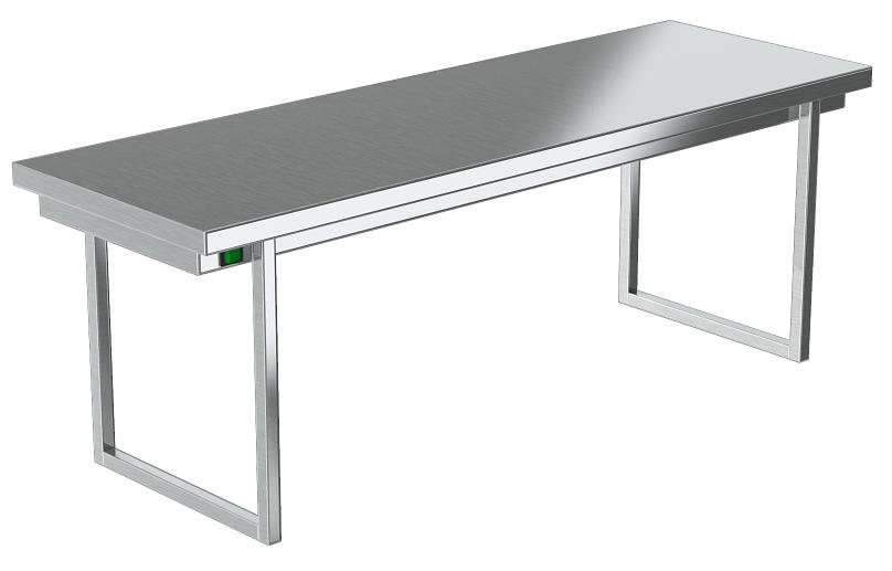 Тепловая полка нейтральная одноярусная для кухни ПН-811/904Т (900x400x400 мм) фото 1