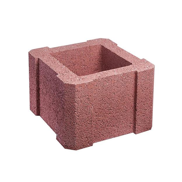 Блок столбовой, красный (320*190*320мм) фото 1