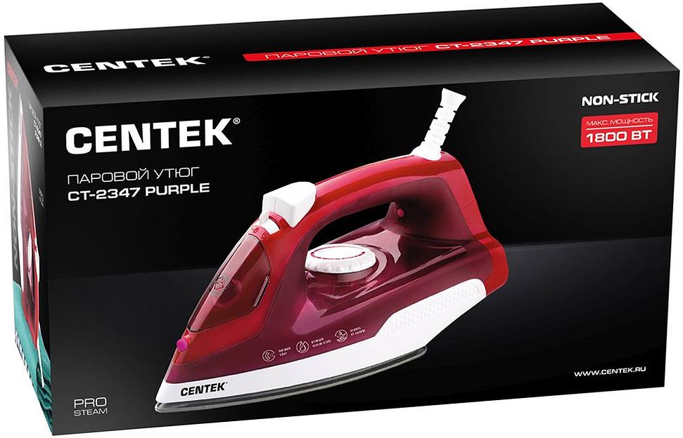 Утюг Centek CT-2347 1800Вт красный/белый фото 8