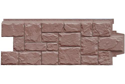 Фасадная панель Grand Line Крупный камень Элит миндаль фото 1