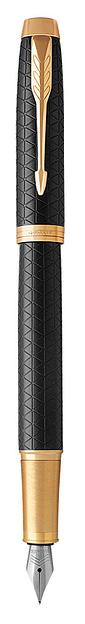 Ручка перьев. Parker IM Premium F323 (CW1931646) Black GT F сталь нержавеющая подар.кор. фото 1