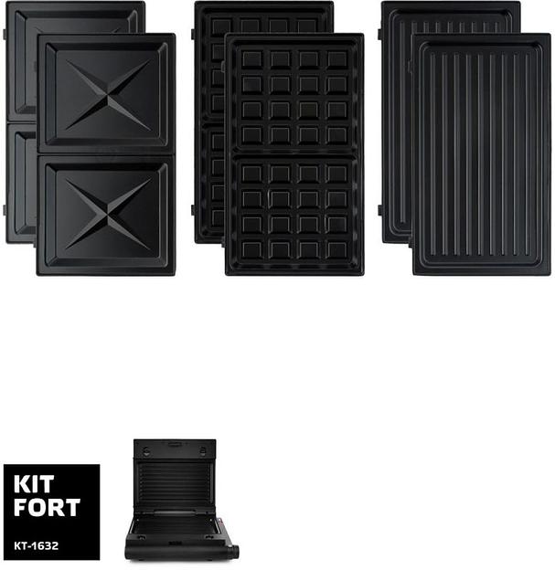 Электрогриль Kitfort КТ-1632 1000Вт черный фото 4