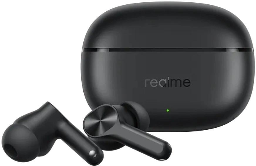 Гарнитура внутриканальные Realme Buds T200x черный беспроводные bluetooth в ушной раковине (6941764461727) фото 2