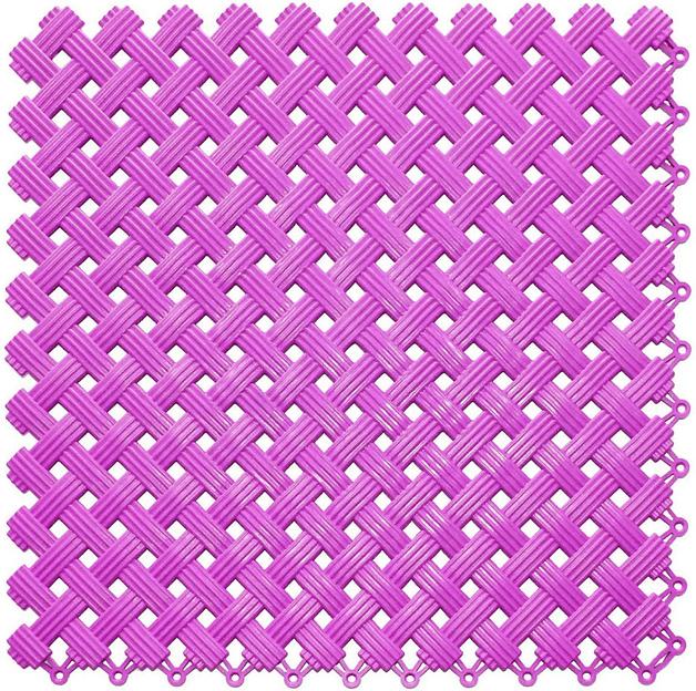 Aqua – антискользящее дренажное покрытие, Цвет Розовый RAL 4010, Толщина модуля 9 мм. фото 1