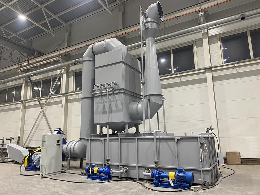 Полый форсуночный скруббер (мокрый циклон) фото 5