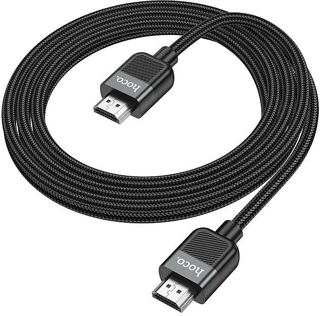 Кабель Hoco US09 ver2.0 HDMI (m) HDMI (m) 2м черный пакет (упак.:1шт) фото 4