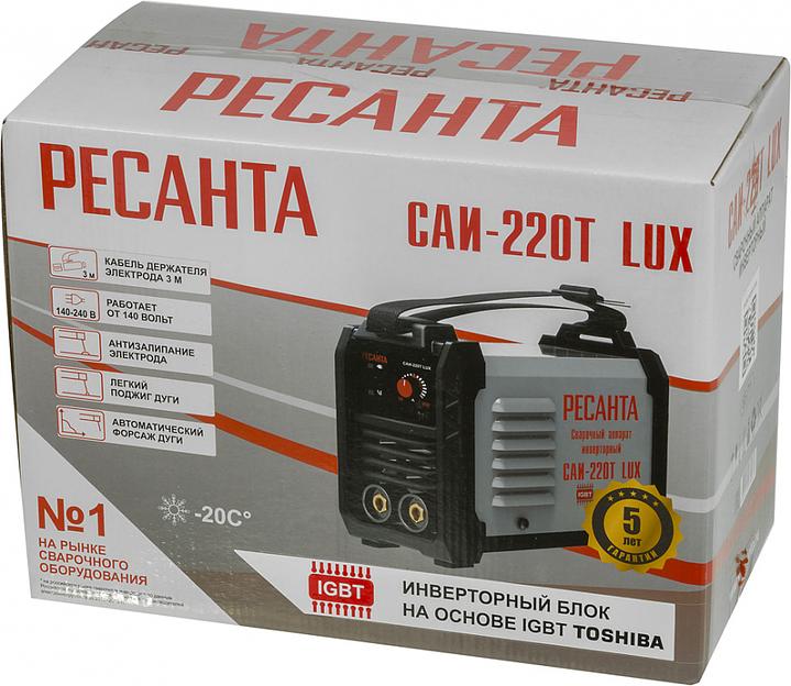 Сварочный аппарат Ресанта САИ-220Т LUX инвертор ММА DC 7.8кВт фото 9