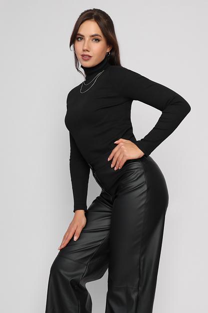 Водолазка женская Style Magro «Кашкорсе», чёрный, опт фото 7