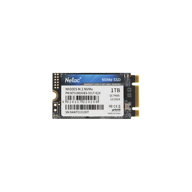 SSD накопитель NETAC N930ES NT01N930ES-001T-E2X 1ТБ, M.2 2242, PCIe 3.0 x2, NVMe, M.2 фото 1