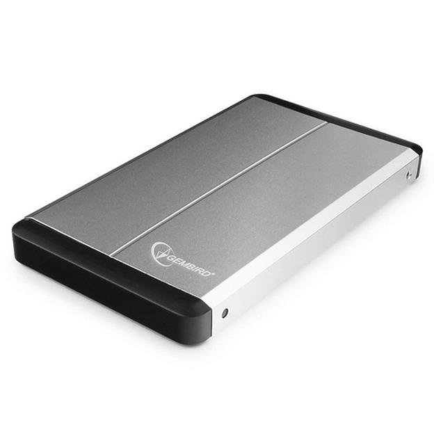 Внешний корпус 2.5" Gembird EE2-U3S-2-S, серебро, USB 3.0, SATA, металл Gembird {100} фото 1