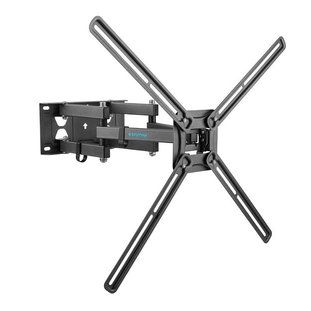 Kromax CORBEL-9 grey titan { 32"-75"; Максимальная нагрузка: 50 кг; VESA: 200x200, 200х300, 200х400, 300х200, 300х300, 300х400, 400х200, 400х300, 400х400, 600х400 мм; Наклон: +5°-12°Поворот: ±90°} фото 1