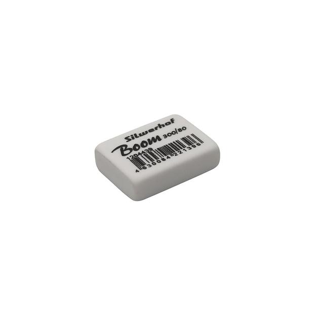 Ластик Silwerhof Boom 300/80, 26х18.5х8мм, каучук термопластичный, белый [181146] фото 1