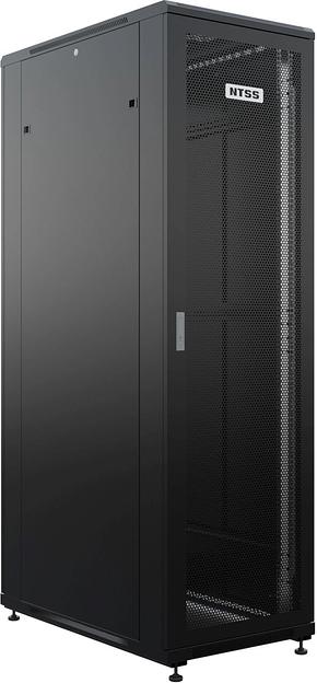 Шкаф серверный NTSS Премиум (NTSS-R42U60120PD/PDD-BL) напольный 42U 600x1200мм пер.дв.перфор. металл 900кг серый 150кг фото 1