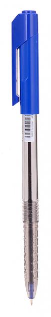 Ручка шариковая Deli EQ00830 Arrow 0.5мм прозрачный/синий синие чернила фото 1