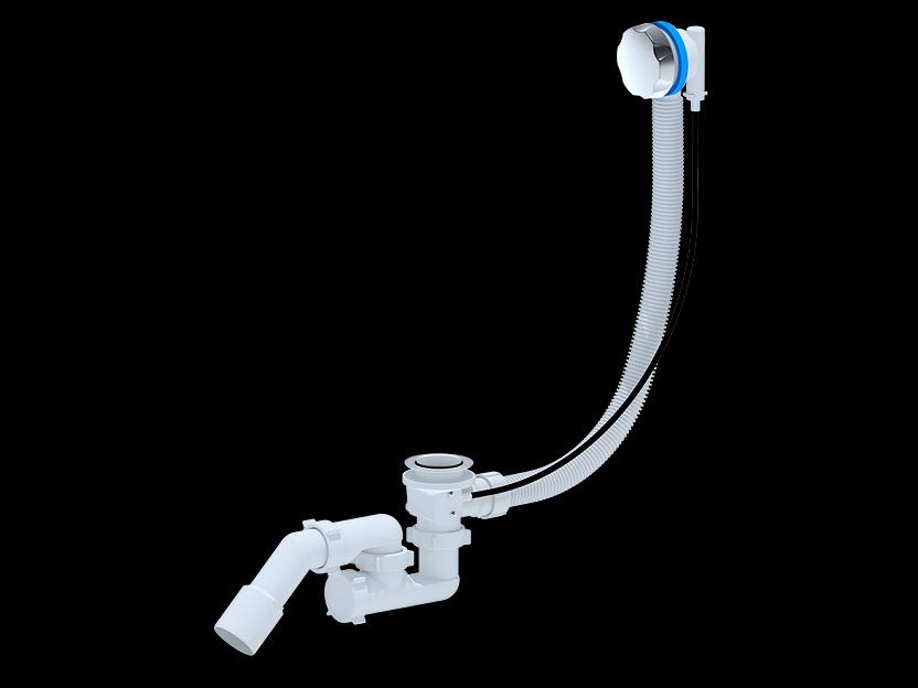 Сифон для ванны АНИ полуавтомат регулируемый 520 мм фото 1