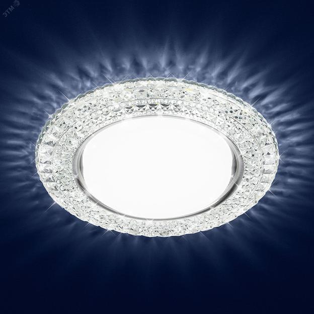 DK LD26 SL/WH Точечные светильники декор cо светодиодной подсветкой Gx53, прозрачный ЭРА Б0029638 фото 6