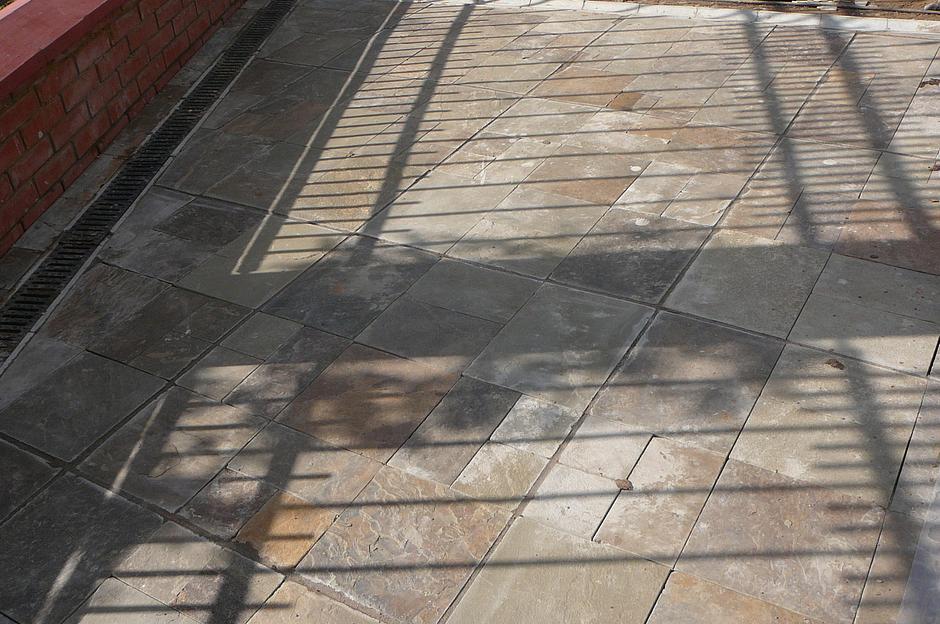 Брусчатка песчаник пиленный Серый /м2 (40 мм) фото 1