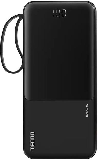 Мобильный аккумулятор Tecno OnGO L101 10000mAh 12W 2.4A 2xUSB-A/USB-C черный фото 1