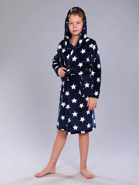 Халат велсофт синий опт фото 6