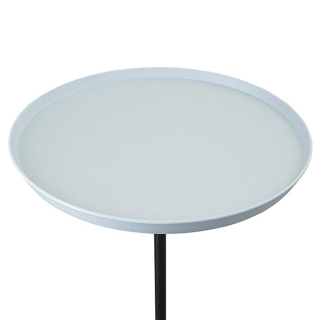 Столик кофейный Sustainable collection, Ø38 см, серо-голубой/черный фото 4
