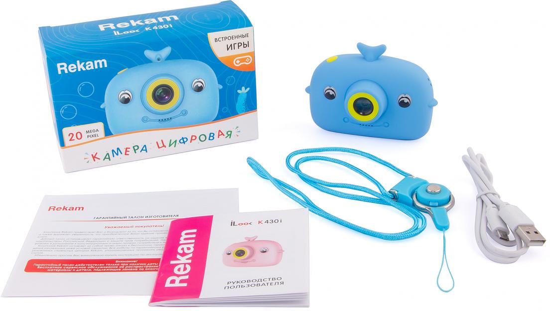 Фотоаппарат Rekam iLook K430i голубой 12Mpix 1.8" SD/MMC CMOS/Li-Ion фото 5