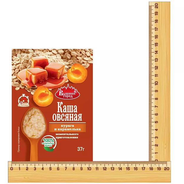 Овсяная каша в пакетике Вышний город с курагой и карамелькой, 37 г ОПТ фото 2