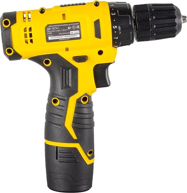 Дрель-шуруповерт Eurolux ДА-12/1Li аккум. патрон:быстрозажимной (72/14/37) фото 2