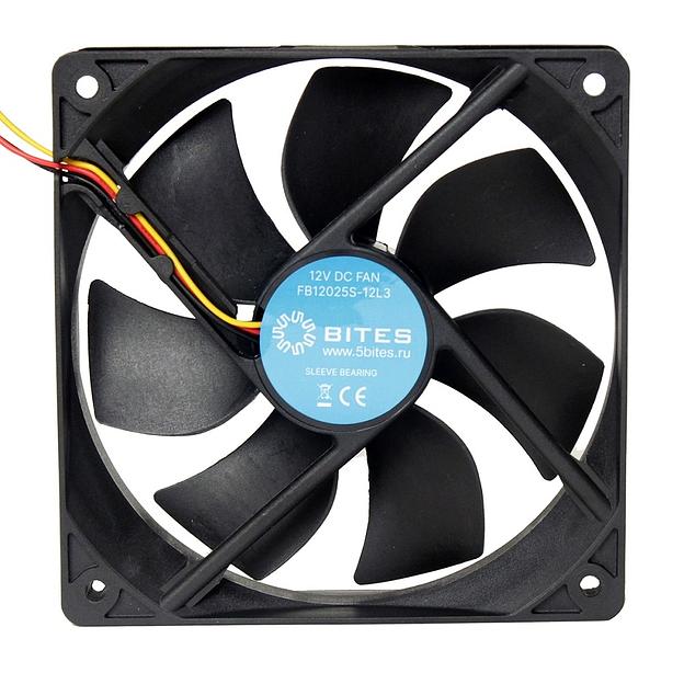 5bites Вентилятор FB12025S-12L3 120X25 / SLEEVE / 1200RPM / 3P фото 1