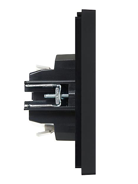 FORTE&PIANO Выключатель 1-клавишный проходной с индикацией 10А FP104 черный IEK фото 4