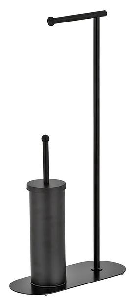 Стойка для туалетной бумаги и ерша «MySpace RACKB» чёрная ОПТ фото 4