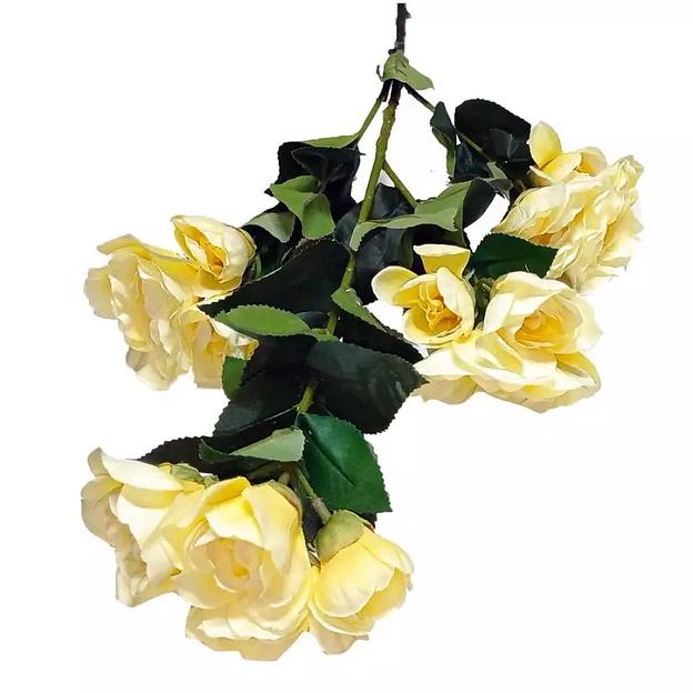 Искусственные розы на толстой ножке 886-4 97см фото 3