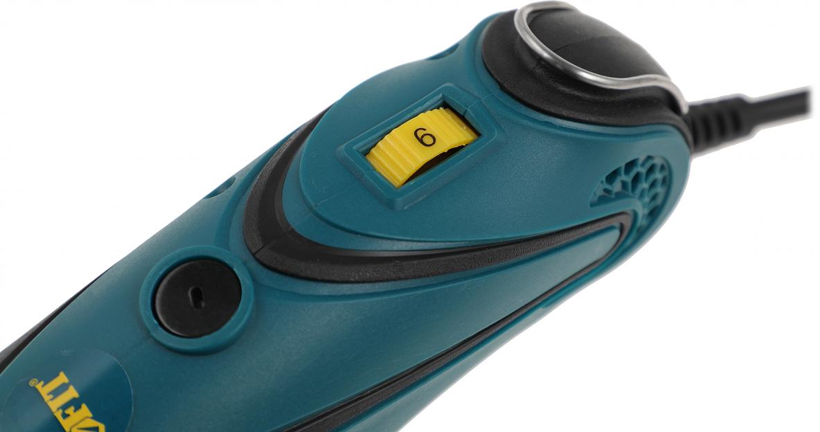 Гравировальная машина DG-137PL, 135 Вт, 10000-32000 об/мин, 2,4/3,2 мм, БС щеток, набор насадок, пластик. кейс фото 9