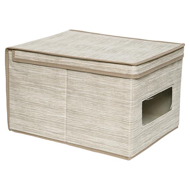 Короб для хранения «Латте», Д400 Ш300 В250, бежевый фото 1