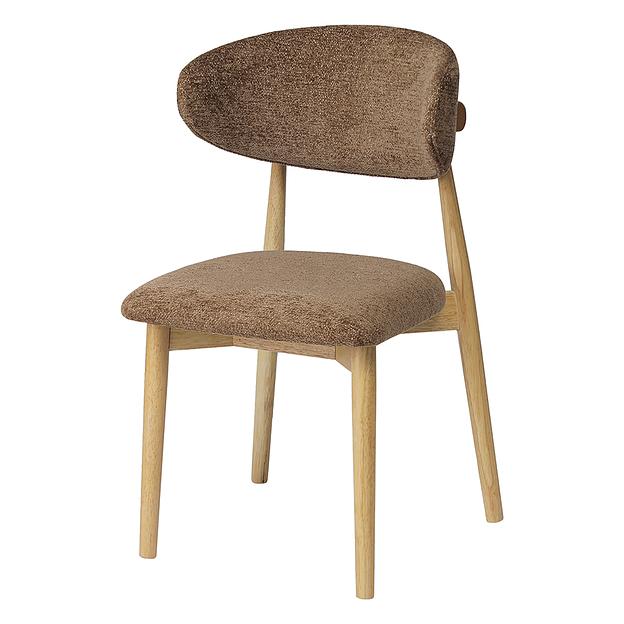 Стул Stone, мягкий шенилл, кофе с молоком фото 1