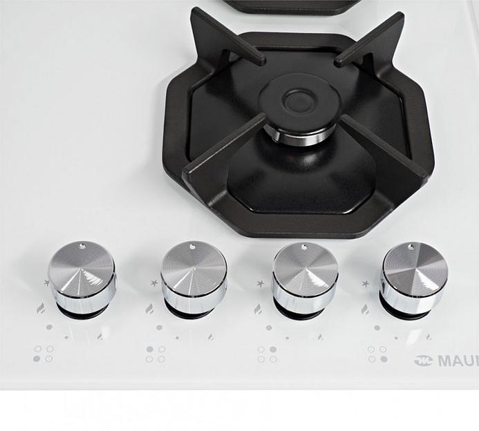 Газовая варочная поверхность Maunfeld EGHG.64.2CW/G белый фото 5