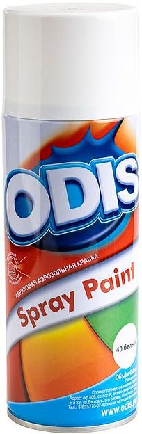 Краска аэрозольная акриловая ODIS 40 белый 450мл фото 1