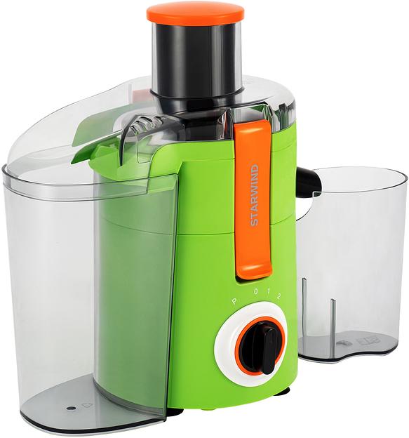 Соковыжималка центробежная Starwind SJ2236 500Вт рез.сок.:400мл. зеленый/белый фото 3
