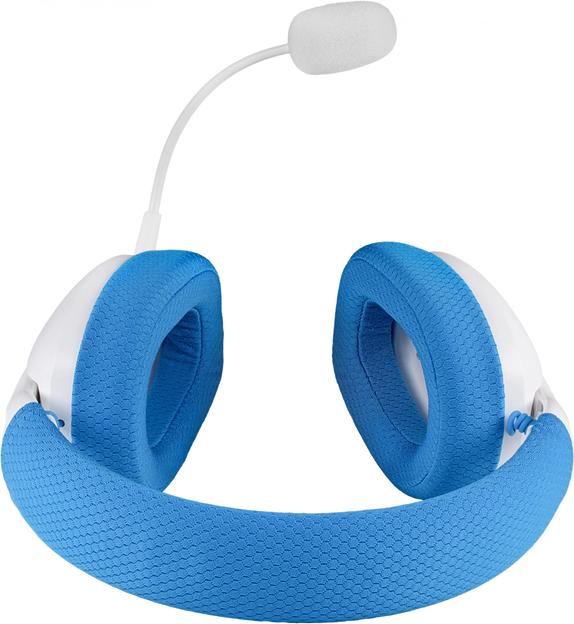 Беспроводная игровая гарнитура REDRAGON IRE PRO бело-синяя (USB, 2.4G, Bluetooth, 40 мм, 400 мАч) фото 5