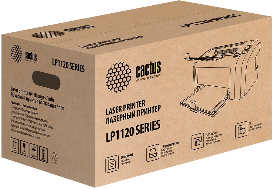 Принтер лазерный Cactus CS-LP1120W A4 (в комплекте: картридж + кабель USB A(m) - USB B(m)) фото 5