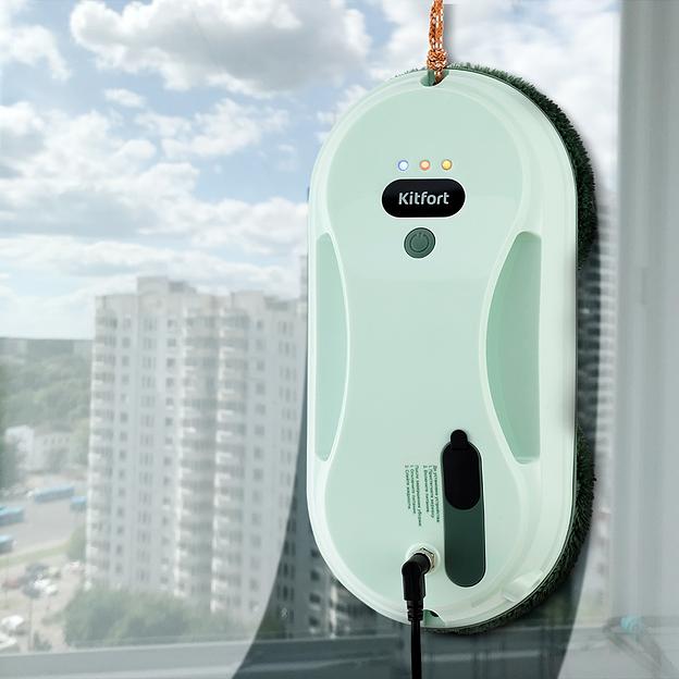 Мойщик окон Kitfort КТ-5189 пит.:от сети зеленый фото 2