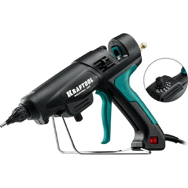 Клеевой пистолет Kraftool Industrial 400 330Вт 50гр/мин стерж.:12мм (06843-300-12) фото 1